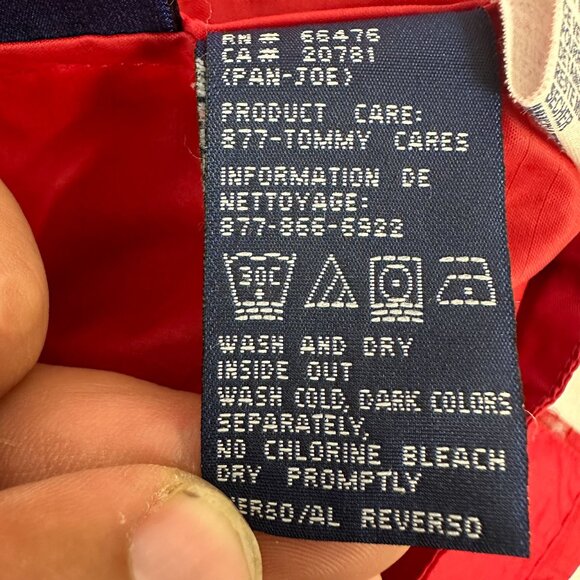 Tommy Jeans Men's Windbreaker Jacket Size S Red 100% Nylon - Picture 7 of 9